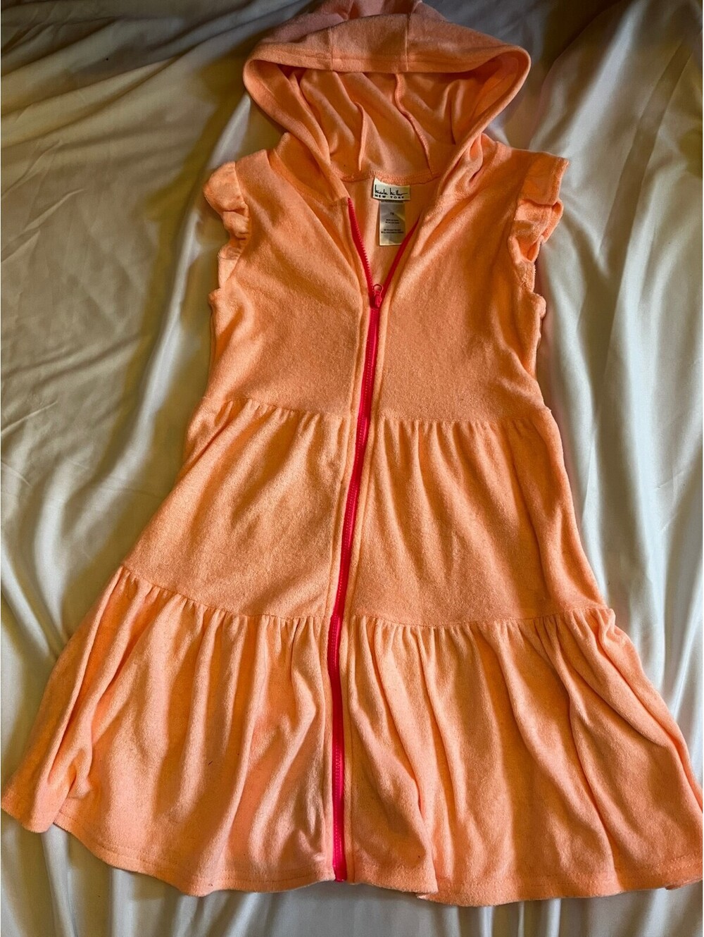 Nicole Miller New York coral swim coverup girls